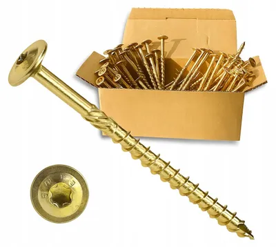 Produktbild von Holzbauschrauben Senkkopf 8x120 mm TORX Konstruktionsschrauben 100 Stück