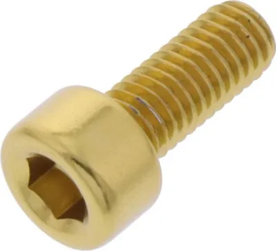 Produktbild von Zylinderschraube JMP Bolt M5x0,8mm 12mm Aluminium gold