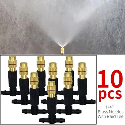 Imagen del producto de Sistema de riego, sistema de nebulización, boquillas pulverizadoras, paquete de 10 unidades