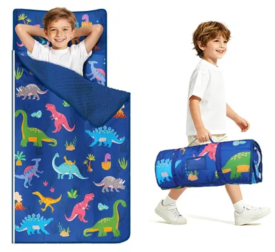 Produktbild von Schlafsack für Kinder mit Kissen, abnehmbar und zusammenfaltbar