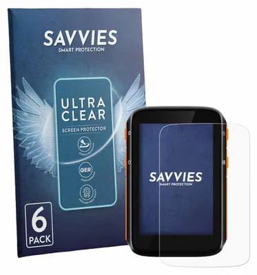 Produktbild von 6x Für CooSpo BC200 2024 Schutzfolie Savvies Displayschutz Display Schutz Folie Klar Transparent