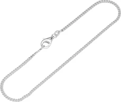 Produktbild von Armband 925 Sterling Silber 19cm Panzerkette 2 fach diamantiert Damen Armkette