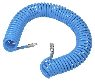 Immagine prodotto di Tubo a spirale per aria compressa, 15 m diametro 8 × 12 mm con attacchi rapidi inclusi