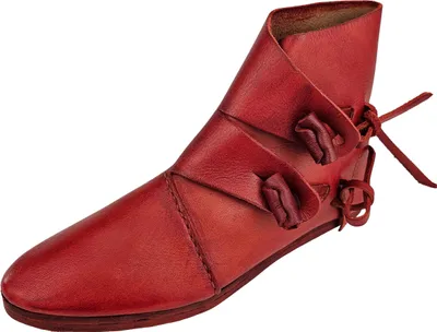 Produktbild von Wikinger Schuhe Typ Jorvik mit genagelter Doppelsohle Korduan-Rot Gr. 40