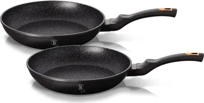 Image de Berlinger Haus Poêles en Granit 22/26cm Noir Rose BH-1644NF