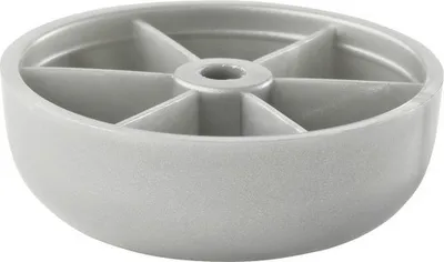 Produktbild von TARROX, Möbelfuß, Kunststoff, 16 mm, rund, grau, 45 mm, unauffällig, bis 150 kg Belastbarkeit