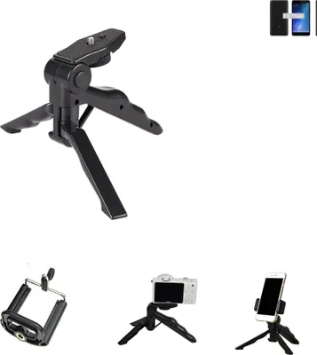 Produktbild von K-S-Trade Stativ Tisch-Ständer Dreibein Handy-Stativ Ständer kompatibel mit Xiaomi Mi Max 2 Mini-Stativ Smartphone Tripod Handy-Stativ aus Plastik