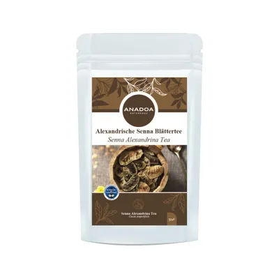 Alexandrische Senna Blättertee 50 g (Sinameki) – Ganze Sennesblätter Kräutertee aus Cassia angustifo