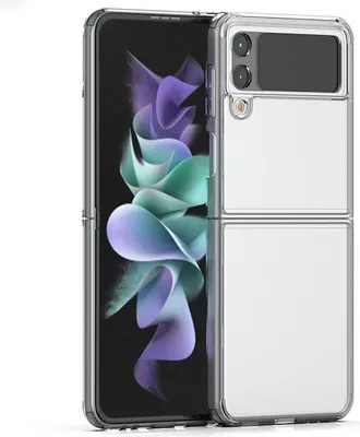 Immagine prodotto di Custodia blindata Bumper Roar Armor compatibile con Samsung Galaxy Z Flip 3 5G custodia in silicone custodia accessori guscio blindato in trasparente