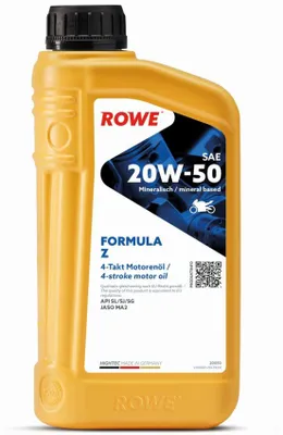 Produktbild von Rowe Hightec Formula SAE 20W-50 Z Zweiradöl, 1l