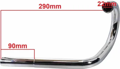 Obrázek produktu pro Tlumič Hlučnosti Ohýbaný Romet Motorynka Ml