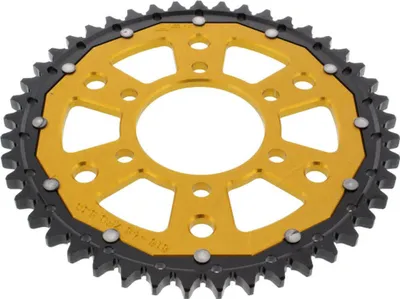 Image de Pignon double ZF 45 dents 530 noir et or pour Suzuki