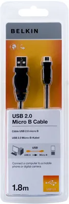 Image de Câble BELKIN USB-A vers Micro-B Pro, 1,8 m