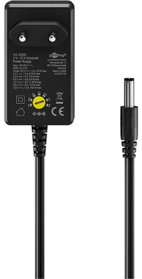 Produktbild von Goobay Universal-Netzteil 1500mAh 3-12V max.18W,7 DC-Adapter,4 USB-Stecker
