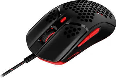 Zdjęcie produktu dla Pulsefire Haste – mysz do gier (czarno-czerwona), Oburęczny, Optyczny, USB Typu-A, 16000 DPI, Czarny, Czerwony