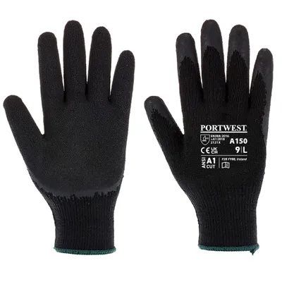 Produktbild von Portwest A150 Klassischer Grip Handschuh Latex Black Gr. L