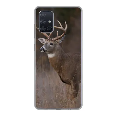 Produktbild von MuchoWow® Handyhülle Schutzhülle Hülle für Samsung Galaxy A51 Herbst - Hirsche - Gras - Natur - Tiere Silikon Softcase Handy Hülle - Schutzabdeckung