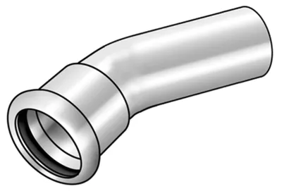 Productafbeelding van KE Kelit CP424 STEELFIX, C-staal, verbindingsstuk, 30° (binnen/buiten), 88,9, 1 stuk.