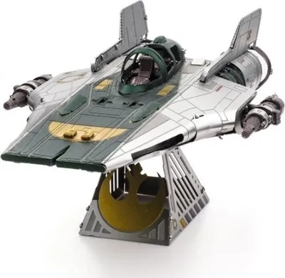 Produktbild von Metal Earth Resistance A-Wing Fighter, Shuttle-Modell, Montagesatz, Resistance A-Wing Fighter, Unisex, Metall, Star Wars