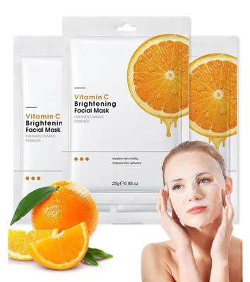 Immagine prodotto di Set di maschere viso, 3 pezzi, illuminanti, idratanti e nutrienti, adatte a tutti i tipi di pelle, confezione regalo