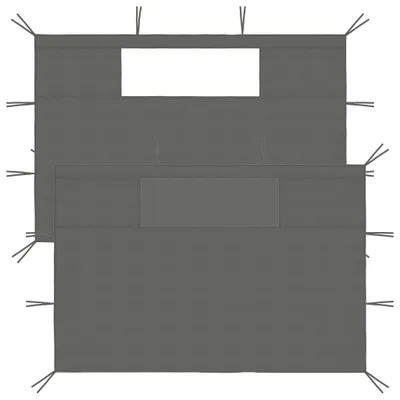 Zdjęcie produktu dla VIDAXL -SEITER -Seitenwände mit Windamen 2 St. Anthracite -Kleidung