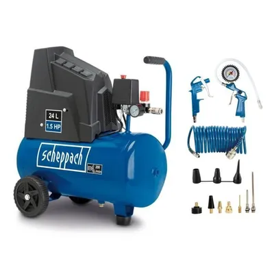 Produktbild von Kompressor Scheppach HC26o, 24 L Tank, 8 bar, 180 L/min Luftdurchsatz
