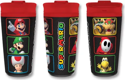 Produktbild von Super Mario Reisetasse (Travel Mug) Colour Blocks (350 ml)