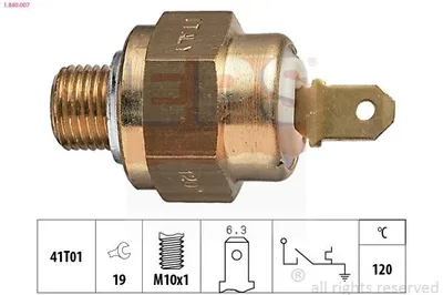 Produktbild von EPS Temperaturschalter Kühlmittelwarnlampe 1.840.007 für VW GOLF I Cabriolet (155)