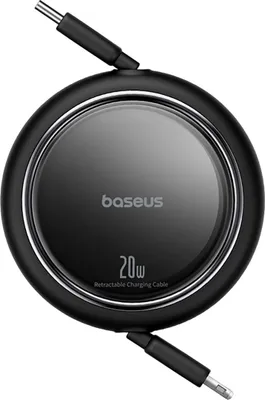 Immagine prodotto di Cavo retrattile da 1 m - Compatibile con USB-C e iPhone - Cavo Baseus Free2Pull 20 W 1 m - Nero