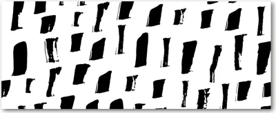 Produktbild von Tulup® Glas-Bild Wandbild aus Glas - 125x50 - Wandkunst - Wandbild hinter gehärtetem Sicherheitsglas - Dekorative Wand für Küche & Wohnzimmer  - Sonstige - Schwarzweiße Flecken - Schwarzweiß