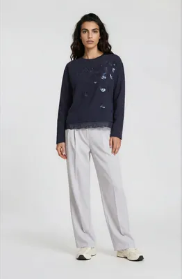 Produktbild von Milano Italy ROUND NECK SWEATSHIR NAVY NAVY L