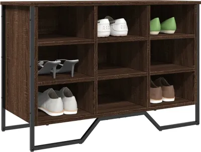 Produktbild von Möbel Schuhregal Braun Eichen-Optik 90x38x61,5 cm Holzwerkstoff - Schuhregale 848648