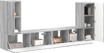 Produktbild von “2026 Modern“ 4 pcs - Montage erforderlich - Graues Sonoma - Designermöbel 906339 - TV-Schränke