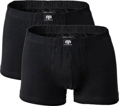 Produktbild von CECEBA Herren Shorts, 2er Pack - Short Pants, Basic, Baumwoll Stretch, M-8XL, einfarbig Schwarz 4XL