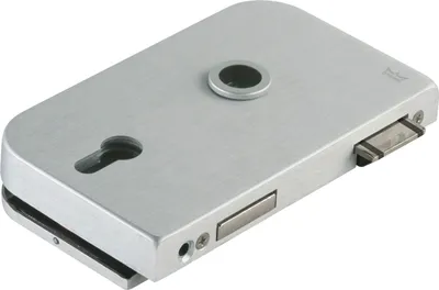 Image de Serrure de porte en verre OFFICE Junior LM argent anodisé PZ DIN gauche DORMAKABA