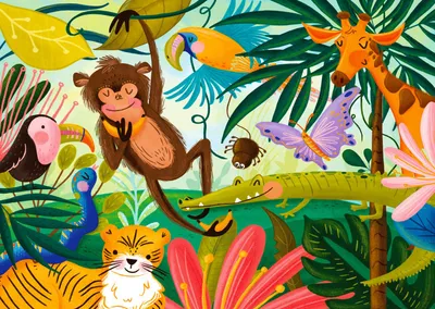 Image de Puzzle 1000 pièces Enjoy – Dans la jungle