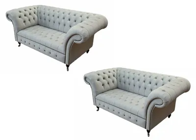 Immagine prodotto di Set di divani Chesterfield design lusso divano imbottito divano sedile set