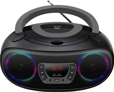 Produktbild von Denver Boombox mit CD-Player & Radio TCL-212BT, USB, Bluetooth, MP3, AUX, Farbe: Schwarz