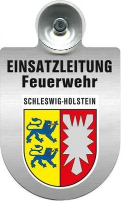 Produktbild von Einsatzschild Windschutzscheibe incl. Saugnapf - Einsatzleitung Feuerwehr - 309476 - incl. Regionen nach Wahl Color - Region Schleswig-Holstein