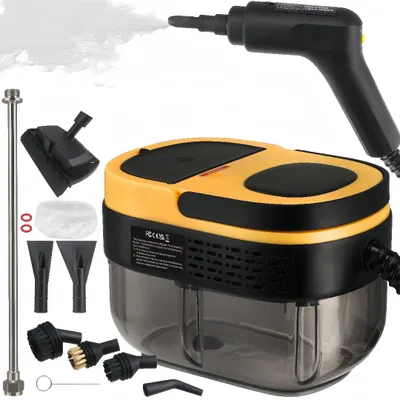 Produktbild von 2500W Dampfreiniger,1600ML Tank,3 Bar tragbarer Handdampfreiniger mit 10Stück Zubehör,3 einstellbare Dampfmenge,Hochdruck Dampfreiniger für Küche Auto