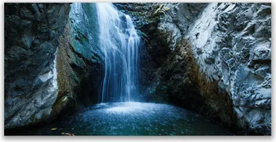 Produktbild von Glasbilder 120x60 Wandbild Druck auf Glas Watterfall Natur