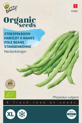 Produktbild von Buzzy Organic Stangenbohnen Neckarkönigin Samen - - Ca. 25 gr