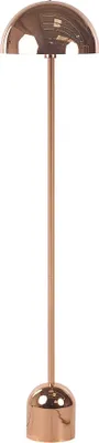 Produktbild von BELIANI Stehlampe Kupfer Metall 158 cm Langes Kabel mit Schalter Runder Lampenschirm Industrie Design