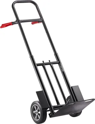 Produktbild von Hand Truck, 272 kg Load Capacity, Heavy-Duty Hand Truck Dolly with Wheels & Telescoping Handle, Portable Trolley Dolly with Tie-down Strap for Moving Home, Office, Warehouse, Supermarket
