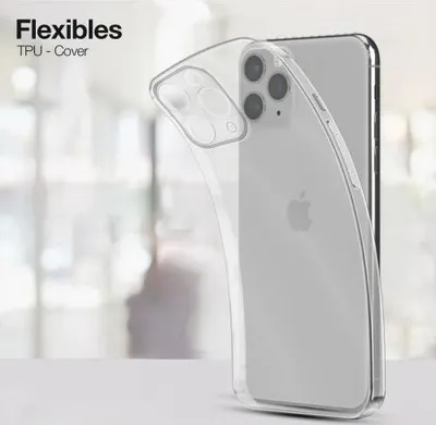 Produktbild von Slim Cover für Apple iPhone 11 Pro Hülle Transparent Flexibel Elastisch Backcover Schutzhülle Handyhülle