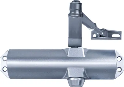Image de Ferme les portes avec support Force 4 de couleur argentée (portes 90/120 cm).