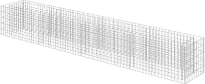 Obrázek produktu pro vidaXL Gabionové zvýšené lůžko z pozinkované oceli 360 × 50 × 50 cm