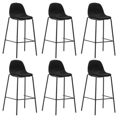 Produktbild von Barhocker 6 Stk. Schwarz Stoff