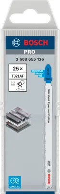 Image de Lame de scie sauteuse PRO T321AF Bosch, 132 mm, 25S