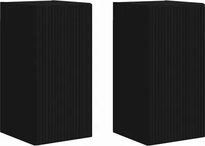 Produktbild von TV-Wandschrank 2 pcs Schwarz 30 x 31 x 60 cm Holzwerkstoff